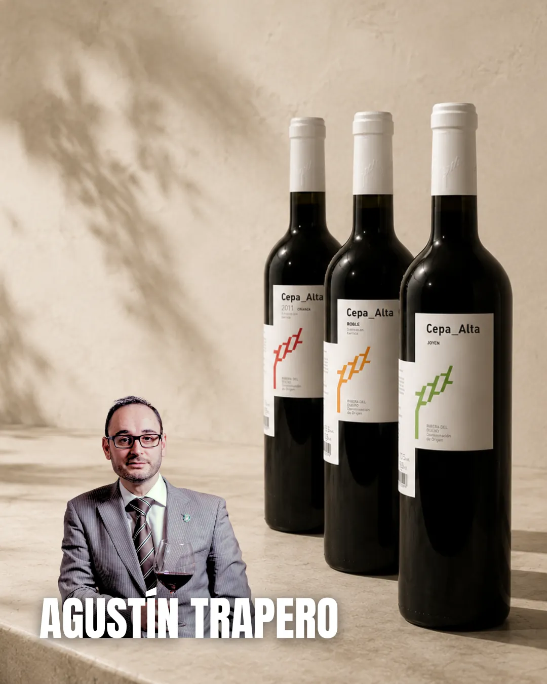 Vista general de la selección de vinos del carrusel con las recomendaciones de los 14 sumilleres
